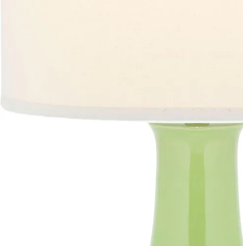 Miniatura 3 de SAFAVIEH Lighting Collection Paris - Lámpara de mesa moderna de cerámica verde de 28 pulgadas para dormitorio, sala de estar, oficina en casa