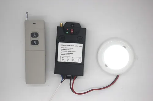 Miniatura 5 de Interruptor de control remoto inalámbrico de larga distancia de 6,561.7 ft de alta potencia Bomba de agua Iluminación de motor Interruptor