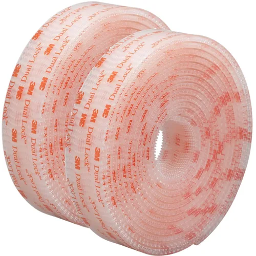 Miniatura 9 de 3M Sujetadores resellables de doble bloqueo SJ3560, tipo 250, transparentes, 1 pulgada x 50 yardas, uso industrial, cierre a presión, fuerte