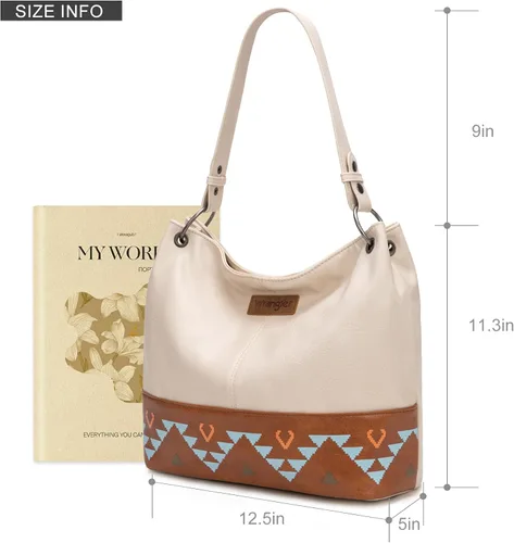 Miniatura 131 de Wrangler Hobo - Bolsas para mujer de cuero vegano con asa superior, bolsos de hombro y bolsos