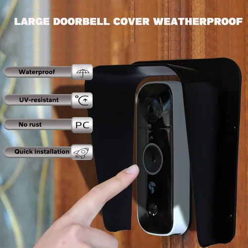 Miniatura 3 de Cubierta impermeable grande de ABS para timbre, cubierta de lluvia con teclado, cubierta protectora de timbre para timbre, timbre de timbre