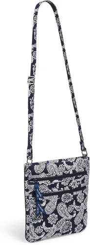 Miniatura 3 de Vera Bradley Cotton Collegiate Triple Zip Hipster Crossbody Purse (Multiple Teams Available)