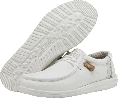 Miniatura 3 de Hey Dude Wally Linen - Mocasines para hombre, cómodos y ligeros, sin cordones