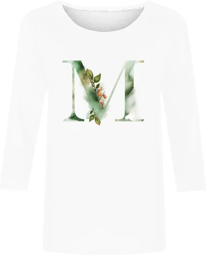 Miniatura 4 de Camisetas del alfabeto, camiseta de regalo con letras con monograma, camiseta con inicial para atuendo familiar a juego, blusas de manga 34