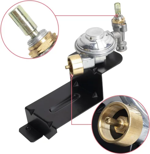 Miniatura 4 de 80477 Reemplazo del conjunto de válvula y regulador para parrillas de gas Weber Q100 Q120 Series (2004-2013), regulador de válvula de parrilla