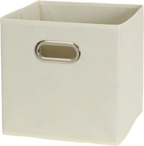 Miniatura 8 de Household Essentials Cubos de Almacenamiento de Tela Plegables Paquete de 6 – 11x11x11 Contenedores No Tejidos Apilables con Lados de Cartón