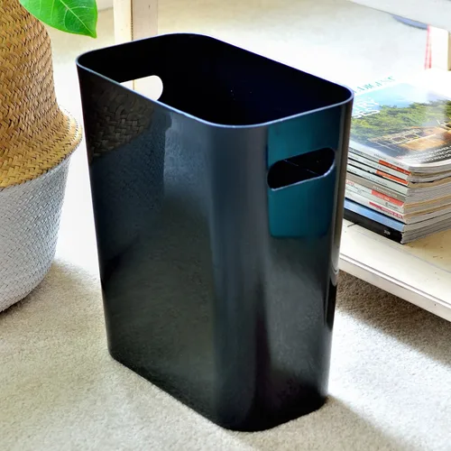 Miniatura 3 de Youngever Paquete de 2 cubos de basura delgados de 3 galones, contenedor de basura de plástico, con asas para oficina en casa, sala de estar, sala