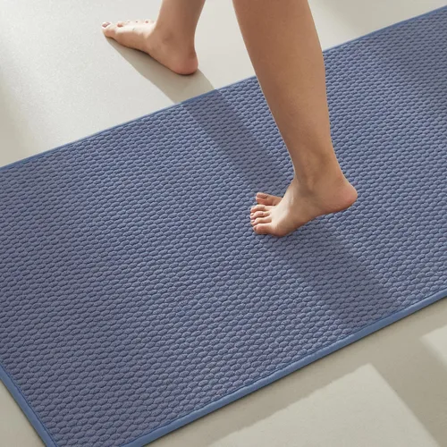 Miniatura 72 de TYUU Alfombras de Baño Antideslizantes Lavables, Tapete de Baño Súper Absorbente Delgado de Pila Baja para Secar Rápido, Alfombra de Baño Pequeña