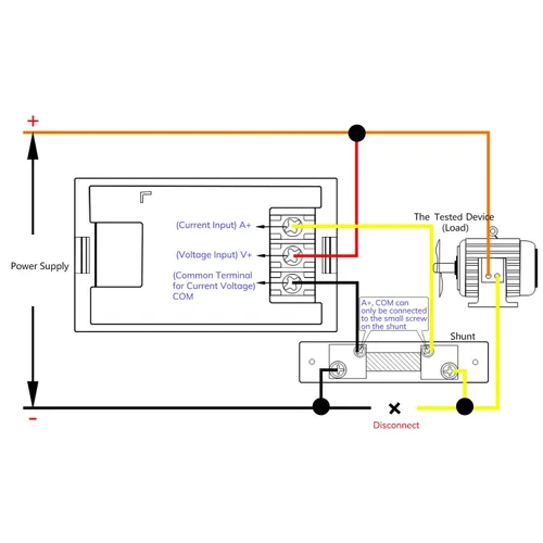Miniatura 2 de DROK DC 4.5-100V Multímetro digital con voltímetro, amperímetro y panel de medidor de voltaje, medidor de amperios DC, medidor de voltaje, probador
