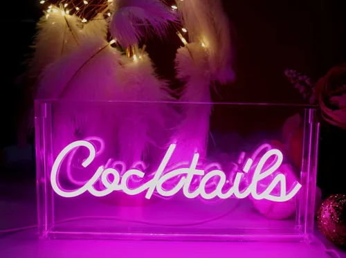Miniatura 20 de Letrero de neón LED para fiesta, escritorio, dormitorio, hogar, cumpleaños, decoración artística con USB