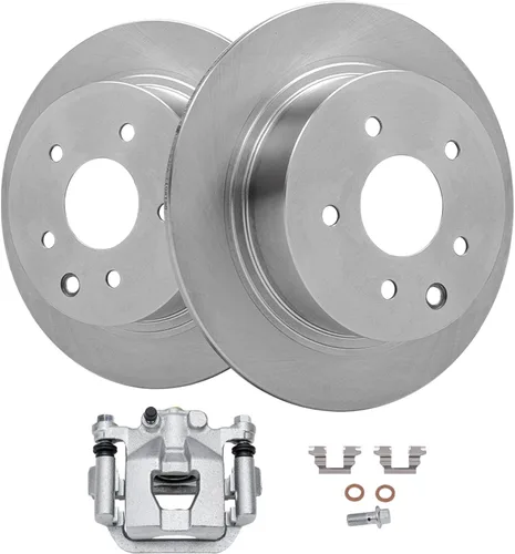 Miniatura 42 de Detroit Axle - Rotores de freno de disco delantero + pinza de freno lateral del pasajero de repuesto para Honda Odyssey Acura MDX, juego de 3 piezas