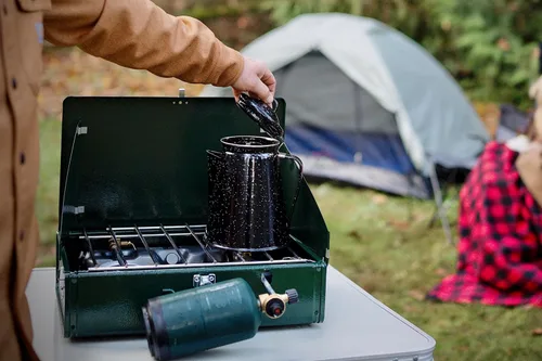 Miniatura 8 de Cafetera percoladora de esmalte Stansport de 8 tazas