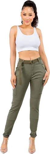 Miniatura 6 de TwiinSisters - Pantalones de deporte para mujer con cinturón a juego, talla S a 3X