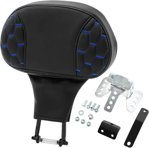 Miniatura 13 de Asiento de conductor, pasajero y piloto - SLMOTO Asiento de motocicleta de una pieza para 2 personas, compatible con Harley Touring Road King CVO