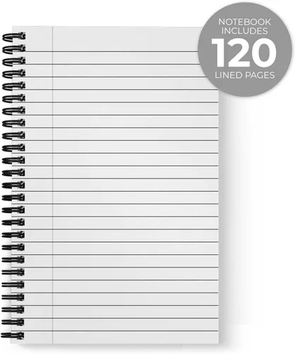 Miniatura 5 de Gotcha Covered Notebooks Book Of Evil Plans - Cuaderno de espiral, diario de 5.5 x 8.5 pulgadas, 120 páginas con rayas anchas, tapa blanda laminada