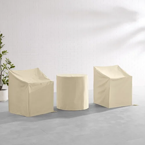 Miniatura 6 de Crosley Furniture MO75017-TA - Juego de fundas de vinilo reforzado de calibre pesado de 3 piezas para muebles de exterior
