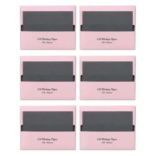 Miniatura 10 de [100 unidades + estuche de espejo] Hojas de secado de aceite de carbón de bambú natural para cara coreana con estuche de espejo