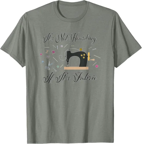 Miniatura 39 de It's Not Hoarding If Its - Camiseta de costura para acolchado, Blanco, S