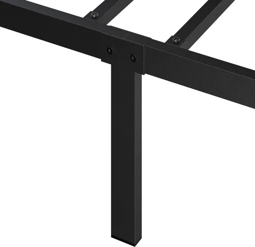 Miniatura 9 de Topeakmart Base de cama de metal clásico negro de 13 pulgadas con cabecero, base de colchón, cama de plataforma, base de cama con listones