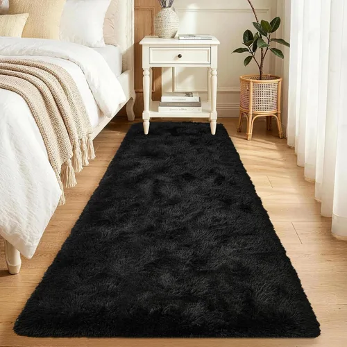Miniatura 31 de Noahas - Alfombras mullidas de 4 x 6 pies para dormitorio y sala de estar, alfombra gruesa y peluda de color gris, alfombra de suelo antideslizante