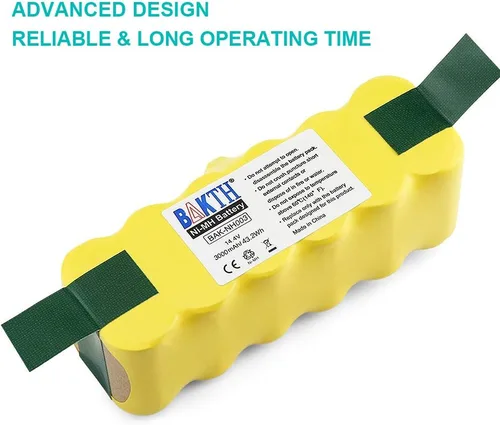 Miniatura 3 de BAKTH Batería NI-MH de 14.4V 3000mAh para iRobot Roomba 500 510 520 530 532 535 540 545 550 552 555 560 562 570 580 581 582 585 595 600 610, 620