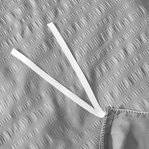 Miniatura 4 de JUCFHY Juego de funda de edredón de 2 piezas con textura y cierre de cremallera, 100% microfibra lavada, ropa de cama de calidad de hotel de lujo