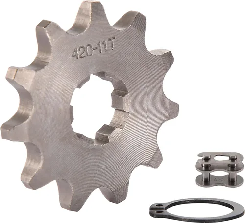 Miniatura 19 de WOOSTAR Motocicleta 420-10T Piñón delantero 0.787 in para 50cc 70cc 90cc 110cc 125cc Dirt Pit Bike Mini Bike ATV 4 ruedas ciclomotor