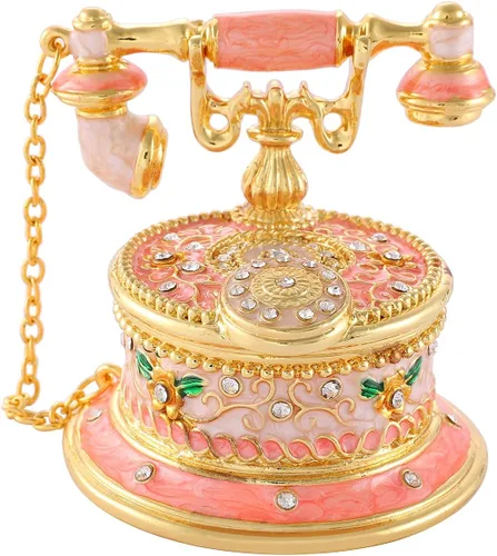 Miniatura 39 de QIFU Caja de baratija pintada a mano con bisagras, regalo único para la familia