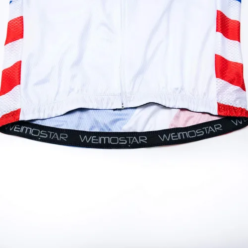 Miniatura 89 de Weimostar Hombre Ciclismo Jersey Manga Corta Bicicleta Ropa Multicolor Diamante