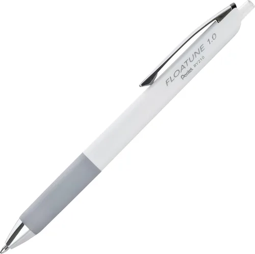 Miniatura 2 de Pentel Floatune - Bolígrafo roller retráctil, punta gruesa de 1,0 mm, tinta negra, paquete de 5 unidades (BY210PF5A)