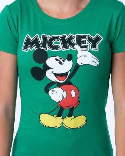Miniatura 2 de Disney - Camiseta clásica y cómoda de Mickey Mouse con cuello redondo para mujer