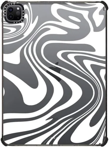 Miniatura 18 de CASETiFY Estuche de impacto para iPad Pro 12.9" (3ª/4ª/5ª/6ª generación) - Libro de composición Brachio - Negro transparente