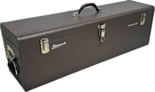 Miniatura 10 de Homak - Caja de herramientas industrial de acero de 32 pulgadas, capa de polvo arrugada marrón, BW00200320