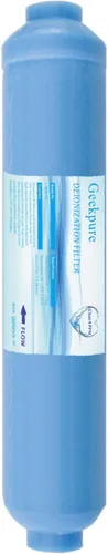 Geekpure Cartucho de filtro de agua de repuesto DI de desionización en línea de 10 pulgadas TDS hasta 0 para ósmosis inversa RO System -1/4"