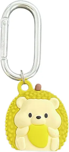 Miniatura 33 de Yatchen Bonita funda de silicona para AirTag 2021 Finder Fun 3D Cartoon Animal Anti Scratch Llavero Tracker Protector Bluetooth (Béisbol, 1 unidad)