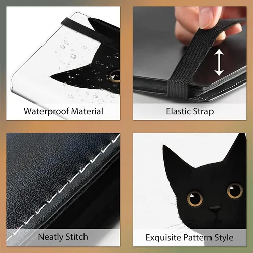 Miniatura 3 de Carpeta de tarjetas intercambiables, 4 bolsillos para tarjetas intercambiables, soporte para tarjetas de intercambio de tarjetas, bolsillos de doble