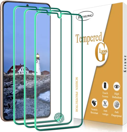 Miniatura 7 de Paquete de 3 protectores de pantalla de privacidad para Samsung S21 5G, antiespía, antiarañazos, dureza 9H, sin burbujas, compatible con fundas
