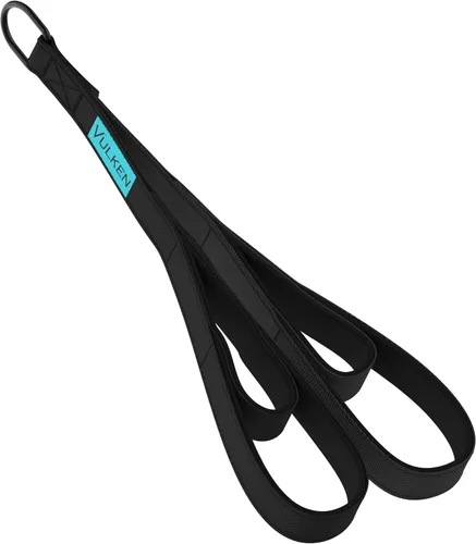 Vulken Accesorio de Cable de Cuerda para Tríceps. 28.7 Pulgadas y 22 Pulgadas Dos Longitudes Integradas en Una Cuerda de Jalón, Negro y Rosa