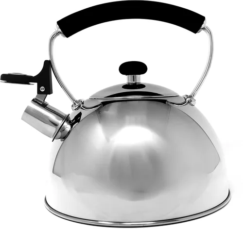 Miniatura 3 de Norpro Hervidor de té silbante de acero inoxidable 8.5" x 7.875" x 7.875
