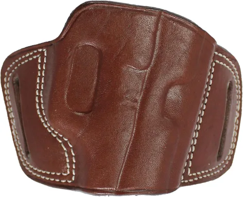 Miniatura 24 de YT HOBBY Funda para pistola de cuero hecha a mano con deslizamiento rápido en la cintura OWB Marrón - mano derecha