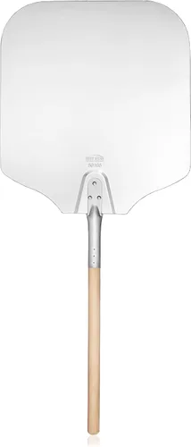 New Star Foodservice 50196 Pala de Pizza de Aluminio, Mango de Madera, Hoja de 16 x 18 pulgadas, 36 pulgadas en total