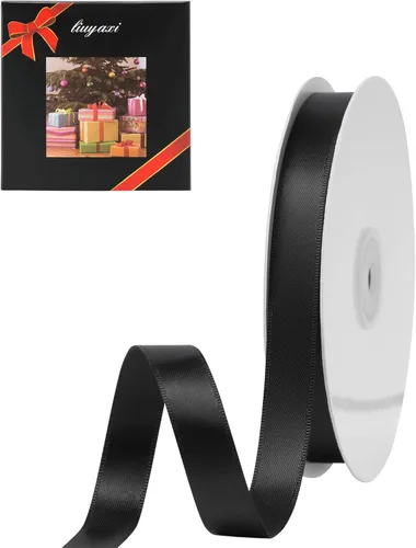 Miniatura 43 de LIUYAXI Cinta de Satén Dorada de Doble Cara 1/4" X 50 Yardas, Cintas Perfectas para Manualidades, Envoltura de Regalos, Fabricación de Lazos y Más