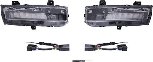 Diode Dynamics Elite Series - Lámpara antiniebla combinada compatible con Ford Mustang 2018-2023 (USDM), blanco frío (juego)