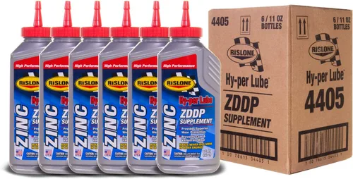 Miniatura 2 de Rislone 4405-6PK Hy-per Lube Zinc ZDDP Suplemento, 11 onzas, paquete de 6 Aditivo de zinc ZDDP real
