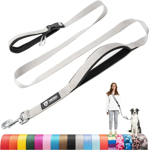 Miniatura 15 de TSPRO Correa táctica para perro, manos libres, resistente, ajustable, con mango acolchado y cierre de seguridad de metal para caminar, correr