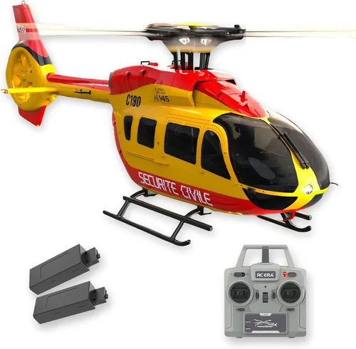 C190 H145 6CH Helicóptero de control remoto avión para adultos principiantes RC Heli solo rotor sin altitudes mantener altitud Hover/posicionamiento