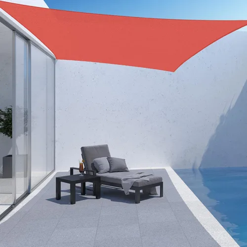 Miniatura 5 de ASTEROUTDOOR Asteroutdoor Sun Shade Sail Sail Rectangle 6 'x 10' Bloque de UV Canopy para Patio Backyard Césped Jardín Actividades al aire libre