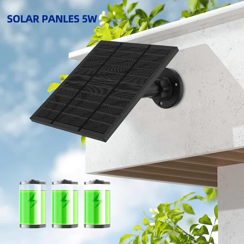 Miniatura 7 de Paneles solares para cámara Ring al aire libre inalámbrica (Nueva Generación) Cargador de panel solar de 5W 5V con USB-C y enchufe para Spotlight
