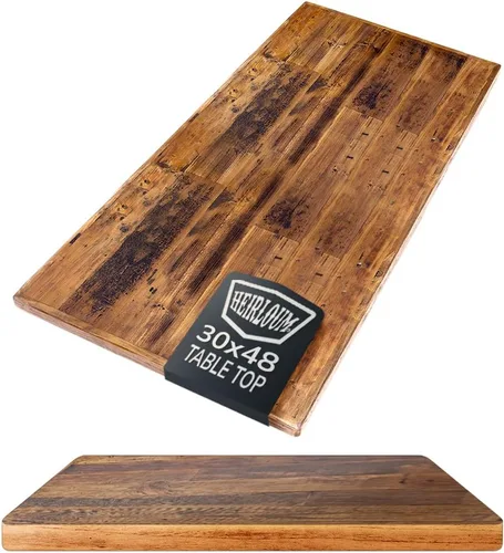Miniatura 30 de Mesa de madera recuperada, pieza de madera reciclada rústica perfecta para cocinas, comedor y mesas auxiliares