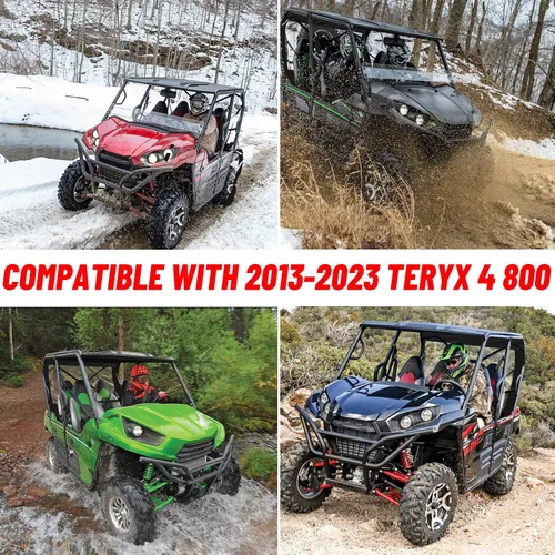 Miniatura 7 de StarknightMT TERYX - Ventana trasera suave, panel de polvo trasero compatible con KAWASAKI TERYX 4 800 2013-2025 a prueba de polvo a prueba